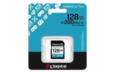 Kingston SDG4-128GB 128GB SDXC Canvas Go Plus Gen4 200MB-s C10 UHS-I U3 V30 Hafıza Kartı - Resim 4