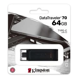 Kingston DT70 64GB USB-C 3.2 Gen 1 Type-C Flash Bellek - 4