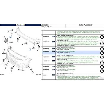 KOR NOKTA SENSORU PEUGEOT P2008 P24E P208 P21E P3008 P64 P508 R8 EXPERT IV PSA 1633559680 ürün görseli
