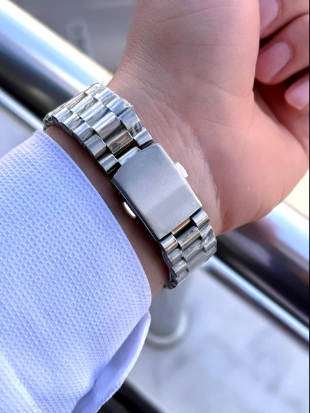 Coliseum Çelik Kordon Takvimli Kadran Kutulu Seri Erkek Kol Saati FT.AAS.I006 - Resim 3