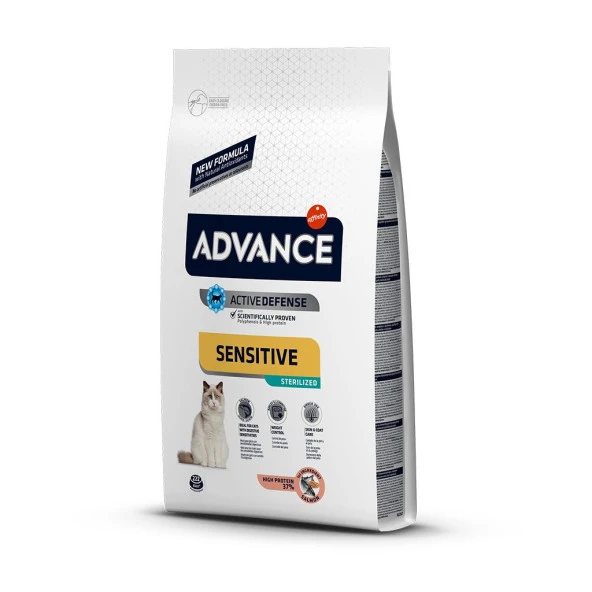 Advance Sensitive Sterilized Somonlu Kısır Kedi Maması 1.5 Kg