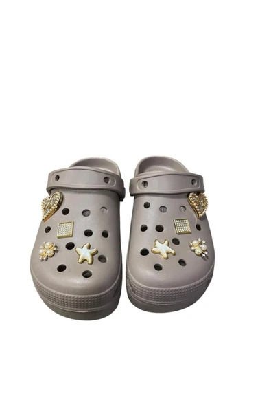 Apella Kadın Taşlı Düz Taban Önü Kapalı Eva Terlik - Resim 4