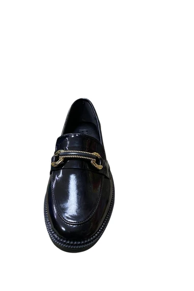 miçe shoes Kadın Rugan Tokalı Babet - Resim 4