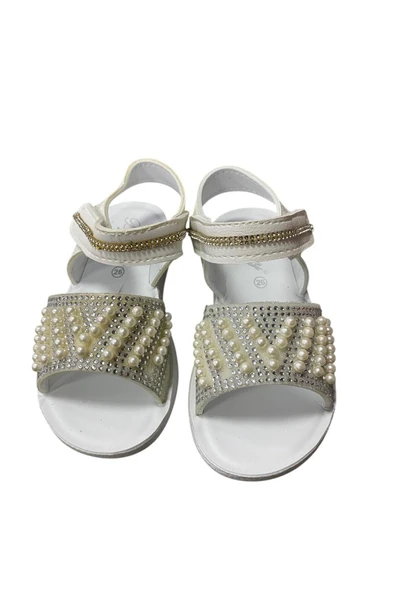 Tuna Kız Çocuk Taşlı Yazlık Sandalet - Resim 10