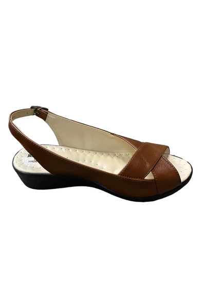 Renkzen Kadın Dolgu Topuk SANDALET - Resim 5