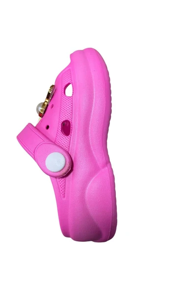 Apella Çocuk Düz Taban Taşlı Tokalı Terlik - Resim 3