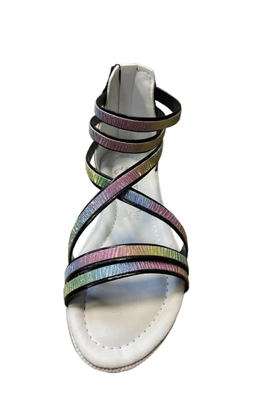 AYSU Kız Çocuk Işıltılı Yazlık Sandalet - Resim 12