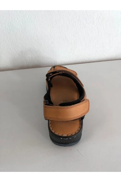 güven kundura Sandalet Hakiki Deri Bantlı - Resim 3