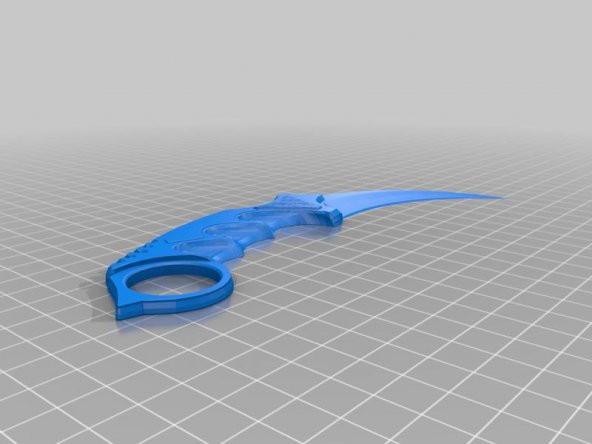 Csgo Karambit 2 Parça Plastik Aparat - 2