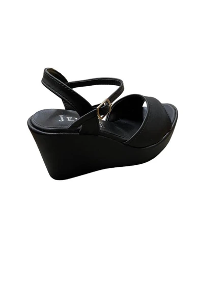 Jevel Kadın Dolgu Topuklu Yazlık Sandalet - 10