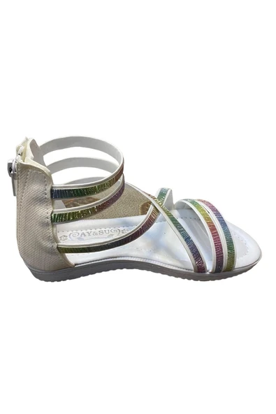 AYSU Kız Çocuk Işıltılı Yazlık Sandalet ürün görseli