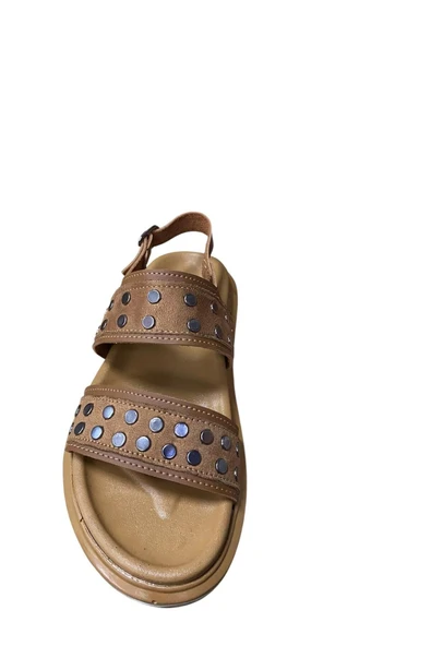 Shoes Kadın Düz Kalın Taban Kopçalı Sandalet - 11