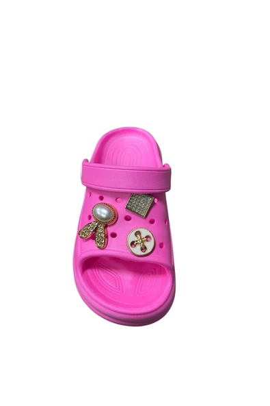 Apella Çocuk Düz Taban Taşlı Tokalı Terlik - Resim 6