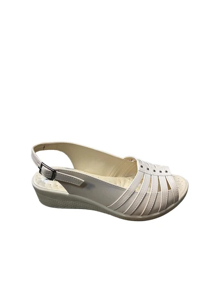 Renkzen Kadın Dolgu Topuk SANDALET - Resim 9