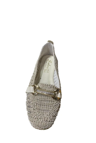 güven kundura Kadın Triko Taşlı Babet - Resim 4