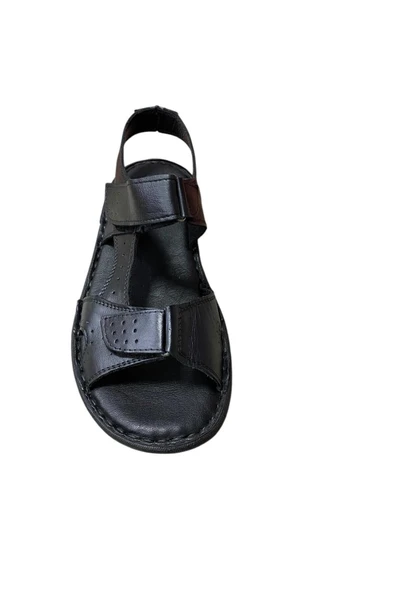 PANTER Erkek Hakiki Deri Sandalet - Resim 5