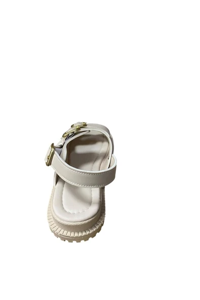 Shoes Kadın Düz Kalın Tabanlı Yazlık Sandalet - Resim 6