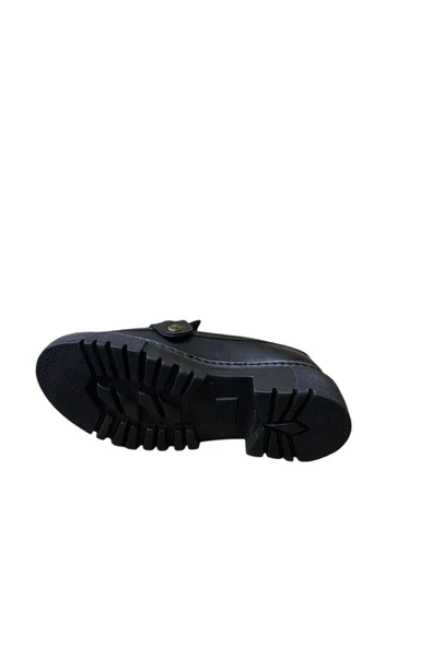 miçe shoes Kadın Kalın Taban Tokalı Babet - 2
