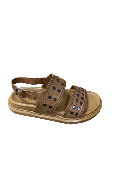 Shoes Kadın Düz Kalın Taban Kopçalı Sandalet - 7