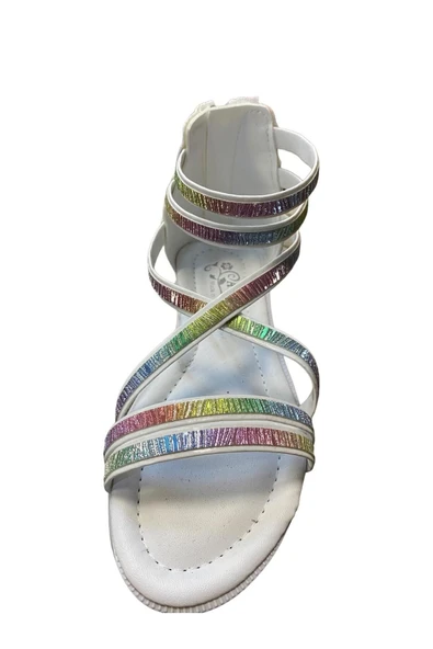 AYSU Kız Çocuk Işıltılı Yazlık Sandalet - Resim 4