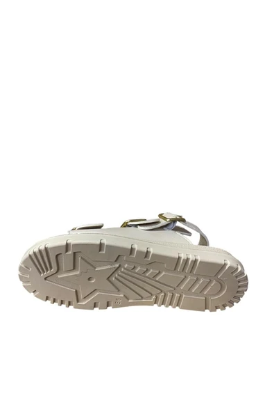 Shoes Kadın Düz Kalın Tabanlı Yazlık Sandalet - Resim 5