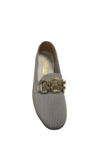 DUALİPA Kadın Triko Tokalı Babet - Resim 4