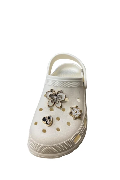 Horoz Kadın Taşlı Önü Kapalı arkası bantlı crocss terlik - Resim 2