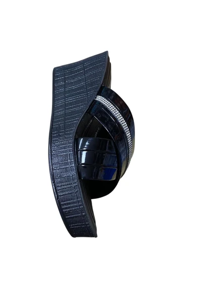 Mimoza Kadın Dolgu Topuk Taşlı Rugan Terlik - Resim 4