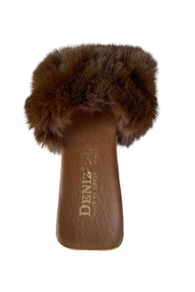 DENİZ Kadın Tüylü Terlik - Resim 11