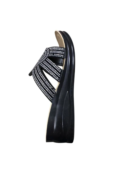 henedi Kadın Dolgu Topuk Taşlı Terlik - Resim 9