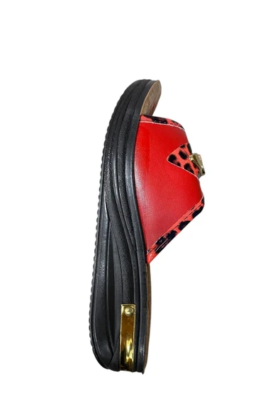 POLEX Kadın Kalın Taban Leoparlı Terlik - Resim 12