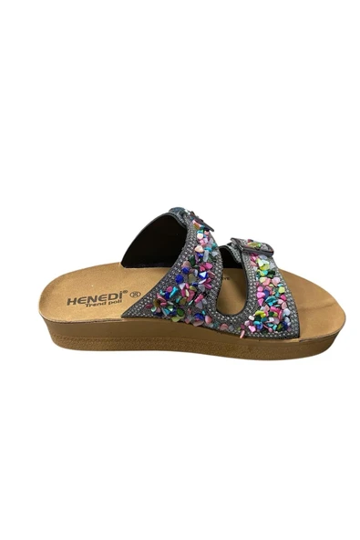 henedi Kadın Taşlı Terlik - Resim 11