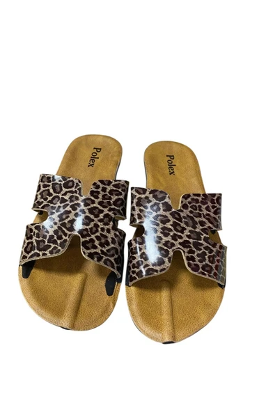 POLEX Kadın Düz İnce Taban H modeli Terlik - Resim 10