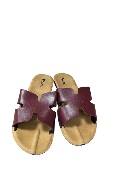 POLEX Kadın Düz İnce Taban H modeli Terlik - Resim 5