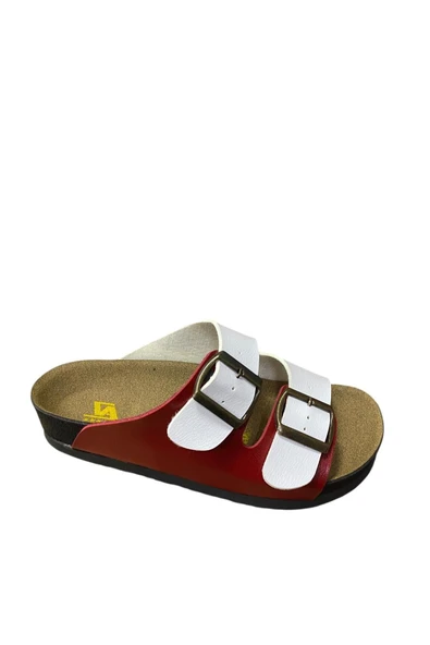 Poliva Kadın Çift Toka Terlik - Resim 9