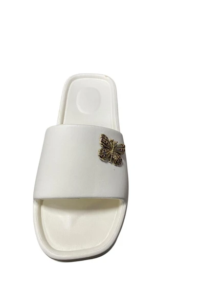 monapicco Kadın  Kalın Taban  Eva Taşlı Terlik - Resim 6