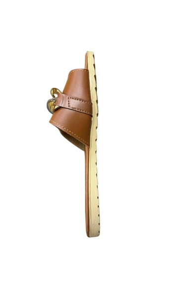 Rose Kadın Düz Taban Tokalı Terlik - Resim 3