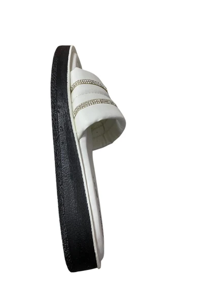 Apella Kadın Düz Taban Taşlı Terlik - Resim 2