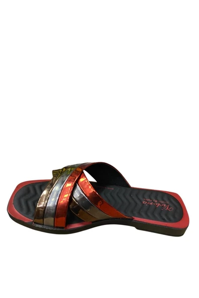 POLEX Kadın Düz İnce Taban Rugan Terlik - Resim 11