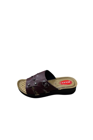 BY ARİS Kadın Dolgu Topuklu Terlik - Resim 6