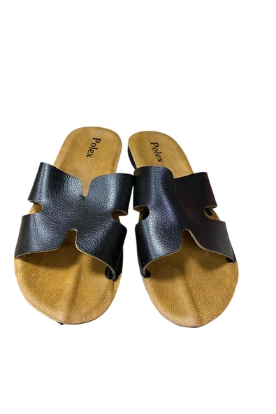 POLEX Kadın Düz İnce Taban H modeli Terlik - Resim 2