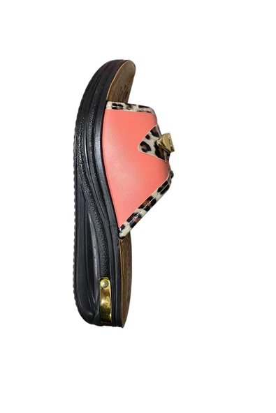 POLEX Kadın Kalın Taban Leoparlı Terlik - Resim 2