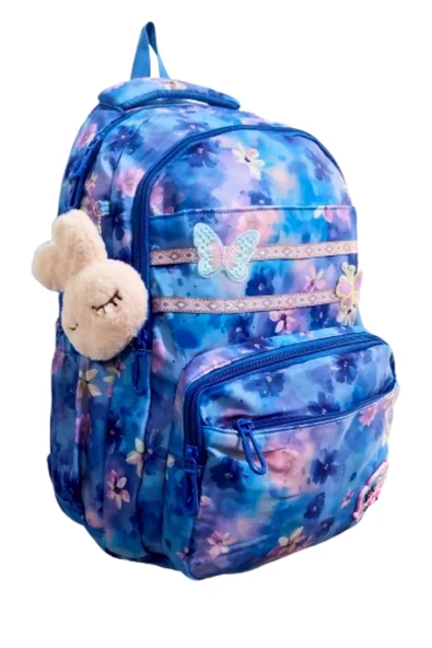 5 bölmeli kalemlikli ve beslenmeli nano ithal okul çantası su geçirmez full astarlı - Resim 2