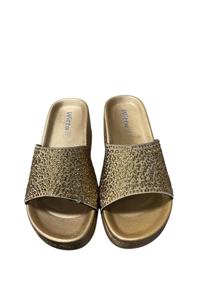 Witta Kadın Dolgu Topuk Taşlı Terlik - Resim 6