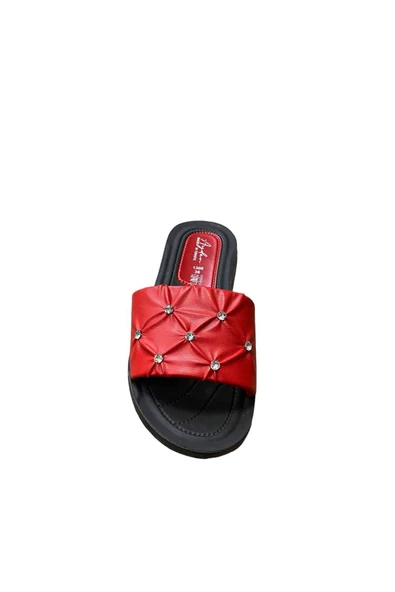 Ayder Kadın Düz Taşlı Terlik - Resim 4