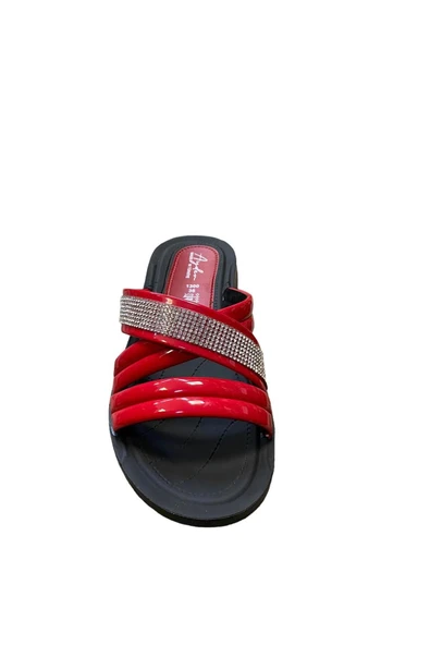 Ayder Kadın Düz Taban Taşlı Terlik - Resim 2