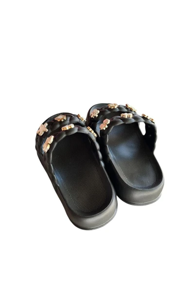 güven kundura Kız Çocuk Taşlı Terlik - Resim 4