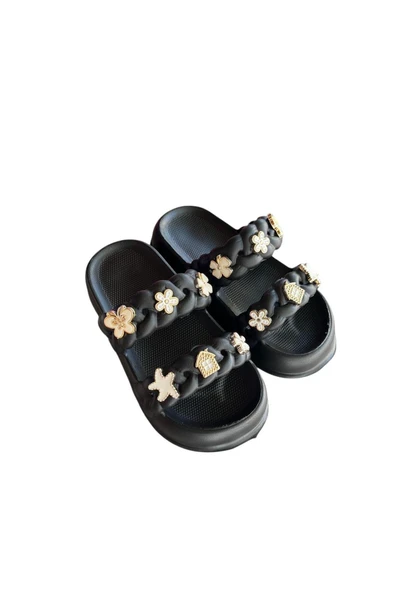 güven kundura Kız Çocuk Taşlı Terlik ürün görseli