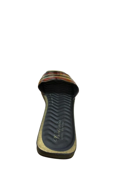 POLEX Kadın Düz İnce Taban Rugan Terlik - Resim 4