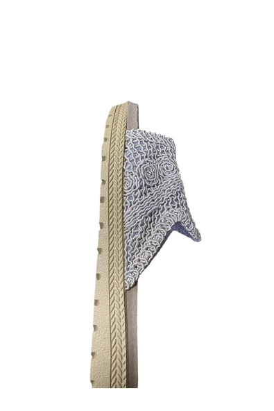 Bruno Kadın Düz Kalın Tabanlı Triko Terlik - Resim 10